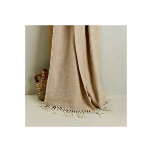 Moe Tek Kişilik Battaniye Bej 150x200 Cm