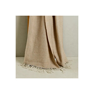 Moe Tek Kişilik Battaniye Bej 150x200 Cm