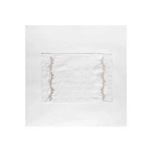 Petite % 100 Keten Beyaz Amerikan Servis 35x50 Cm