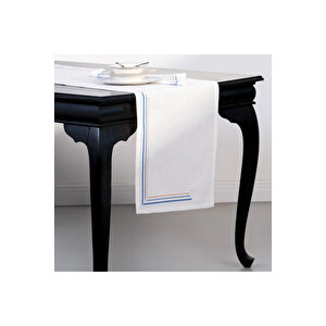 Sahara Runner Beyaz Mavi 45x150 Cm