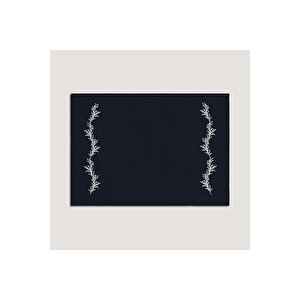 Petite % 100 Keten Lacivert Amerikan Servis 35x50 Cm