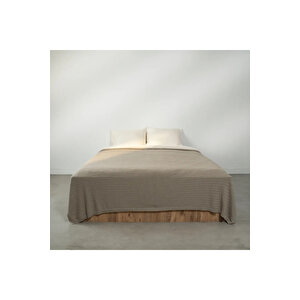 Novah Triko Çift Kişilik Battaniye Vizon 200x220 Cm