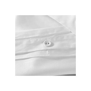 Milo 300 Tc Pamuk Saten Nakışlı Ve Ajurlu Çift Kişilik Nevresim Seti Beyaz Gri