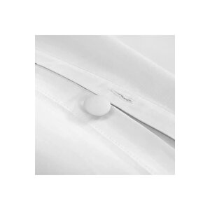 Loren 300 Tc Pamuk Saten Aksesuarlı Çift Kişilik Nevresim Takımı Beyaz Gri