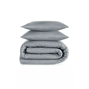 Soho 200 Tc Pamuk Perkal Çift Kişilik Nevresim Seti Gri