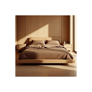 Soho 200 Tc Pamuk Perkal King Size Nevresim Kahverengi