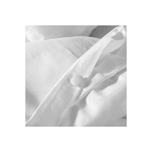 Carmen 300 Tc Pamuk Saten Nakışlı Çift Kişilik Nevresim Seti Beyaz