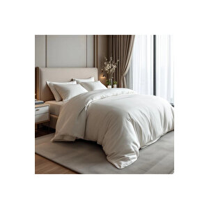 Odin 300 Tc Pamuk Saten King Size Nevresim Ekru