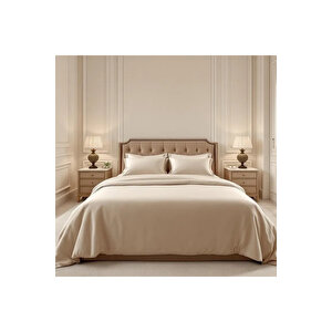 Soho 200 Tc Pamuk Perkal Çift Kişilik Nevresim Seti Bej