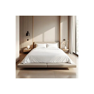 Odin 300 Tc Pamuk Saten King Size Nevresim Beyaz