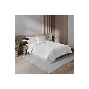 Carmen 300 Tc Pamuk Saten Nakışlı King Size Nevresim Seti Beyaz