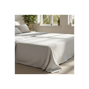 Odin 300 Tc Pamuk Saten King Size Çarşaf Taş