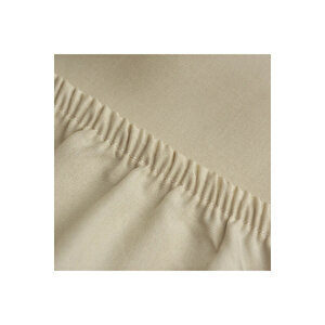 Soho 200 Tc Pamuk Perkal Tek Kişilik Lastikli Çarşaf Bej