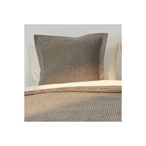 Terra Petek Dokulu Çift Kişilik Yatak Örtüsü Vizon 220x240 Cm