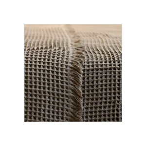 Terra Petek Dokulu Çift Kişilik Yatak Örtüsü Vizon 220x240 Cm