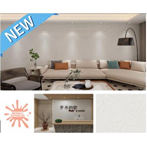 60cmx280cm Tek Parça Rulo Açık Gri Mermer Desenli Banvo Wc Yapışkanlı Duvar Paneli Kağıdı