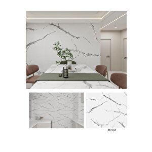 Tx-008 Shiny 10m2 55 Adet 30x60cm Yapışkanlı  Mermer Desenli Karavan Banyo Wc Duvar Kaplama Paneli