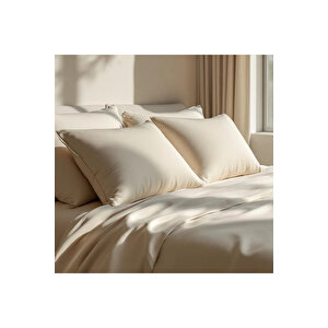 Soho 200 Tc Pamuk Perkal Yastık Kılıfı Bej