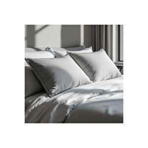 Soho 200 Tc Pamuk Perkal Yastık Kılıfı Gri