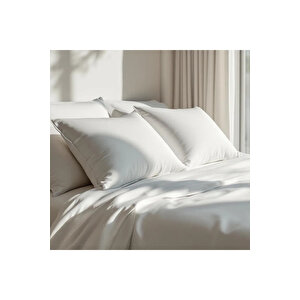 Soho 200 Tc Pamuk Perkal Yastık Kılıfı Beyaz