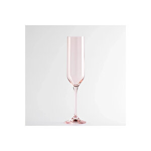 Sunset Kristal Şampanya Kadehi Pudra 200 Cc