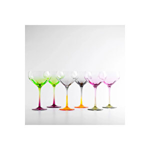 Luc Renkli 6lı Kup Bardak 380 Ml