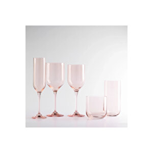 Sunset Kristal Meşrubat Bardağı Pudra 440 Cc