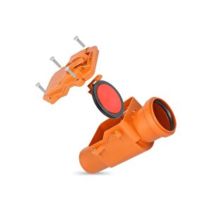 100 Lük Pvc Pis Su Atık Gideri Çekvalf – Kilitli Sistem, Koku Ve Geri Akış Önleyici Valf