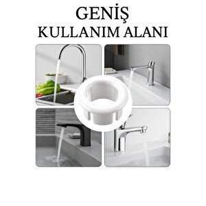 Şik Ve Uyumlu Tasarimiyla Beyaz Lavabo Taşma Yüzüğü – Standart Model