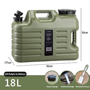 Galon Air Pe Musluklu Su Bidonu 18 Litre 18 litre