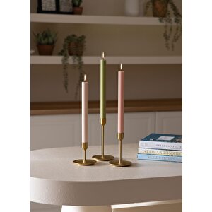 The Mia Uzun Şamdan Mumu Pembe 30 Cm