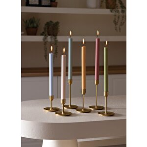 The Mia Uzun Şamdan Mumu Bej 30 Cm