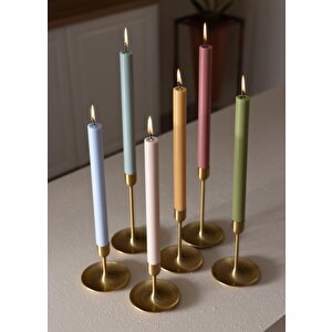 The Mia Uzun Şamdan Mumu Mavi 30 Cm