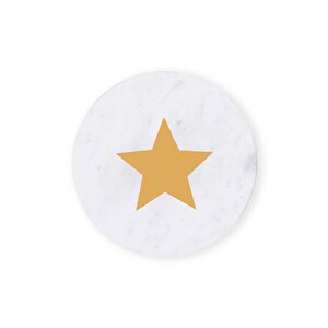 The Mia Mermer Bardak Altlığı Yildiz