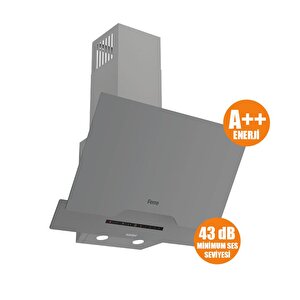 D065-sa  Silentart Seri̇si̇ Sessi̇z Dc Invertör Motorlu 60 Cm Gri̇ Davlumbaz-450m3