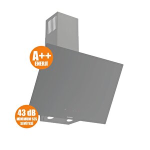 D079-sa  Silentart Seri̇si̇ Sessi̇z Dc Invertör Motorlu 60 Cm Gri̇ Davlumbaz-300m3