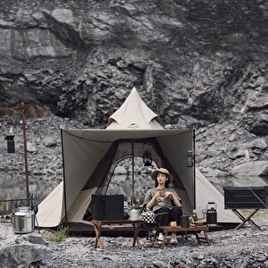 Moğol Glamping 4 Kişilik Piramid Çadır