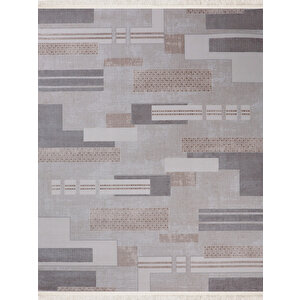 Halı Egzotik 5184 Vizon Serisi Triko Akrilik Salon Oturma Yatak Odası Halısı 160x230 cm