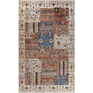 Gabardin Halı 7/24 Serisi 1266 Kemik Salon Oturma Yatak Odası Halısı 200x290 cm