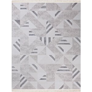 Halı Egzotik 5112a Antrasit Serisi Triko Akrilik Salon Oturma Yatak Odası Halısı 160x230 cm