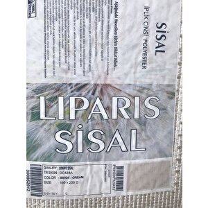 Liparis Sisal Halı Dc424 Bej Serisi Oturma Salon Yatak Odası Halısı