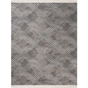 Halı Hanzade 3120 Gri Serisi Triko Akrilik Salon Oturma Yatak Odası Halısı 200x290 cm