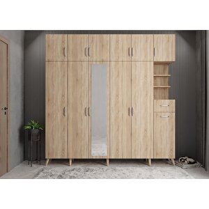 Trend 6 Kapaklı Portmanto Meşe P.a.t_4_270cm 270 cm