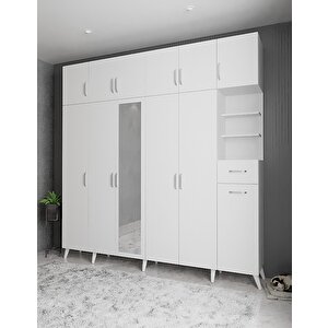 Trend 6 Kapaklı Portmanto Beyaz P.a.t_1_270cm 270 cm