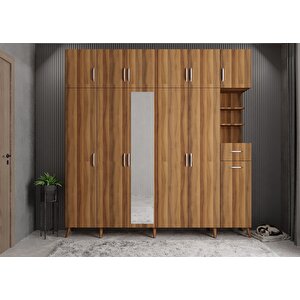 Trend 6 Kapaklı Portmanto Ceviz P.a.t_5_208cm 208 cm