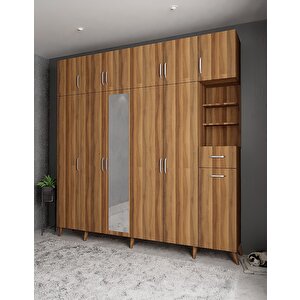 Trend 6 Kapaklı Portmanto Ceviz P.a.t_5_208cm 208 cm