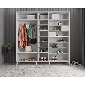 Harika Membran 5 Kapaklı Portmanto Beyaz P.b.m.b_1_200cm 200 cm