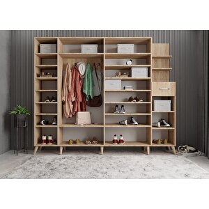 Harika 6 Kapaklı Portmanto Meşe P.a.h_4_240cm 240 cm