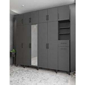 Trend 6 Kapaklı Portmanto Antrasit P.a.t_2_270cm 270 cm