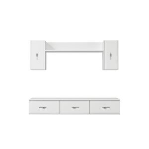 1360tv180-32ct Duvara Montaj Tv Sehpasi, Tv Üni̇tesi̇ BEYAZ-GÜMÜŞ Beyaz-Gümüş